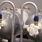 Banks plans to run two nitrous bottles when the truck races. This wasn’t done for total nitrous capacity, but to maintain consistent nitrous pressure through the run. The pressure in a single tank drops too much by the end of the pass to deliver the nitrous consistently. This update was written while the nitrous tests were still ongoing; we’ll report their results in a later update.
