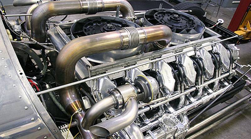 Leno8-test1_lg Only a few little things remain to be completed before we can light this thing off. We hooked up vacuum lines for the power brakes, reworked the crankcase ventilation system, and did some slight trimming of the body panels around the new turbo components. The short wastegate outlet pipes were abandoned later for pipes that tied into the main exhaust; too much flame came back at the driver during dyno testing! CARandDRIVER.com (August '06) described the Tank Car's engine as looking like "a small oil refinery."