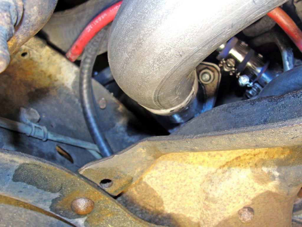 This is a good time to make sure all fuel lines have adequate clearance from the new exhaust head pipe. In this instance, all the fuel lines required re-routing, but Banks includes plenty of new fuel hose to allow for this.