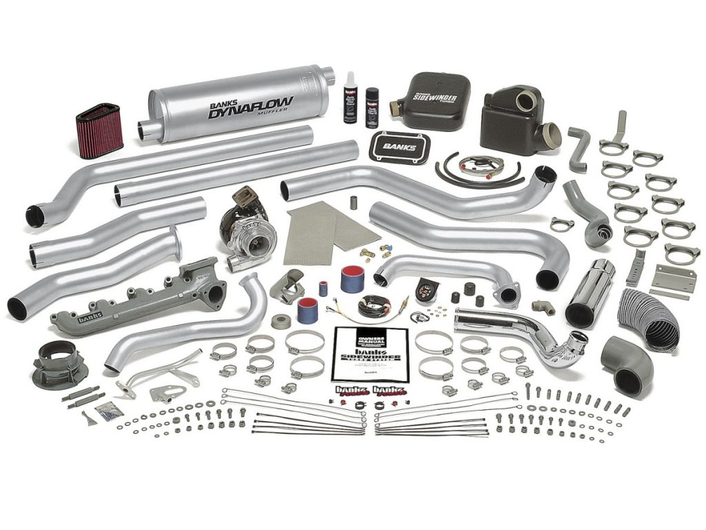 The Banks Sidewinder kit for the 6.2L diesel comes complete with everything you need for the swap including new intake and exhaust manifold and a detailed instruction book. The first step with any installation like this is a thorough read-through of the instructions followed by a check-off of all the parts from the parts list.