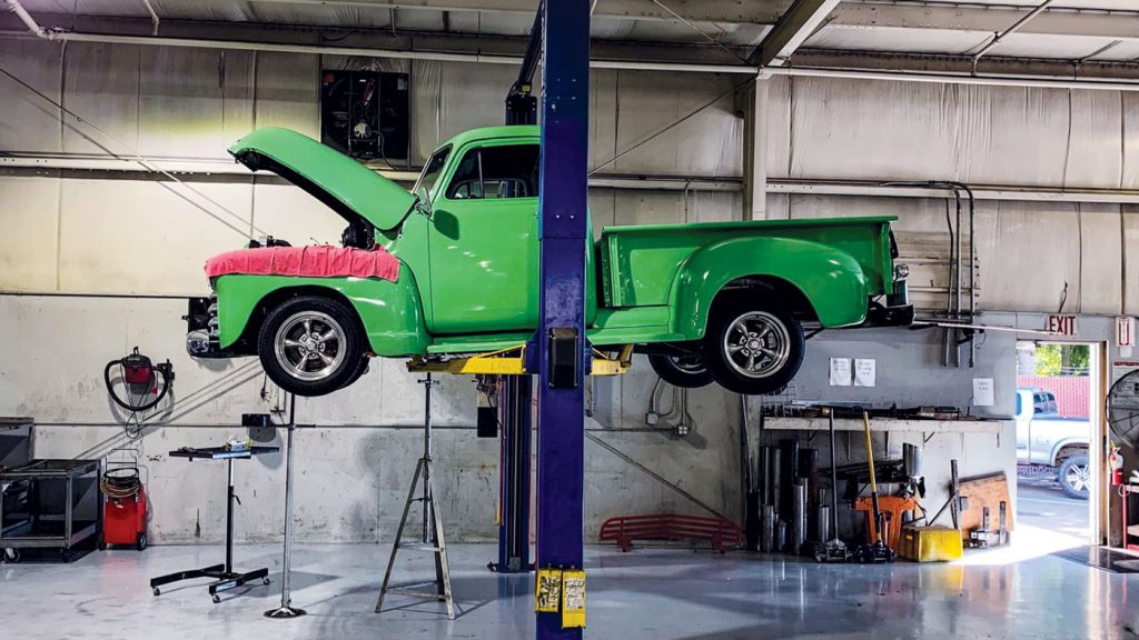 AG Automotive Repair Truck on Lift