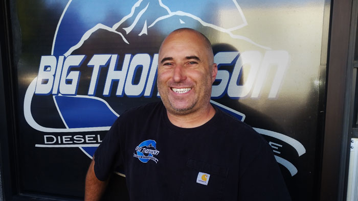 Erik Run, owner of Big Thompson Diesel