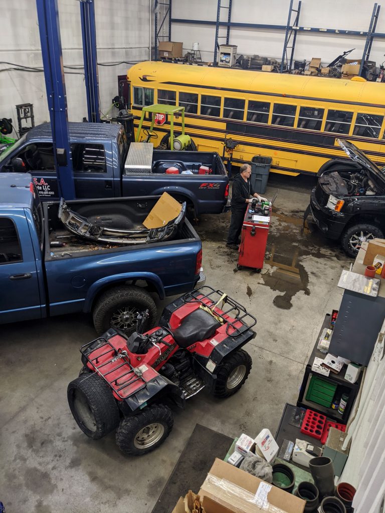 Even school buses are welcome for repair at Big Thompson Diesel