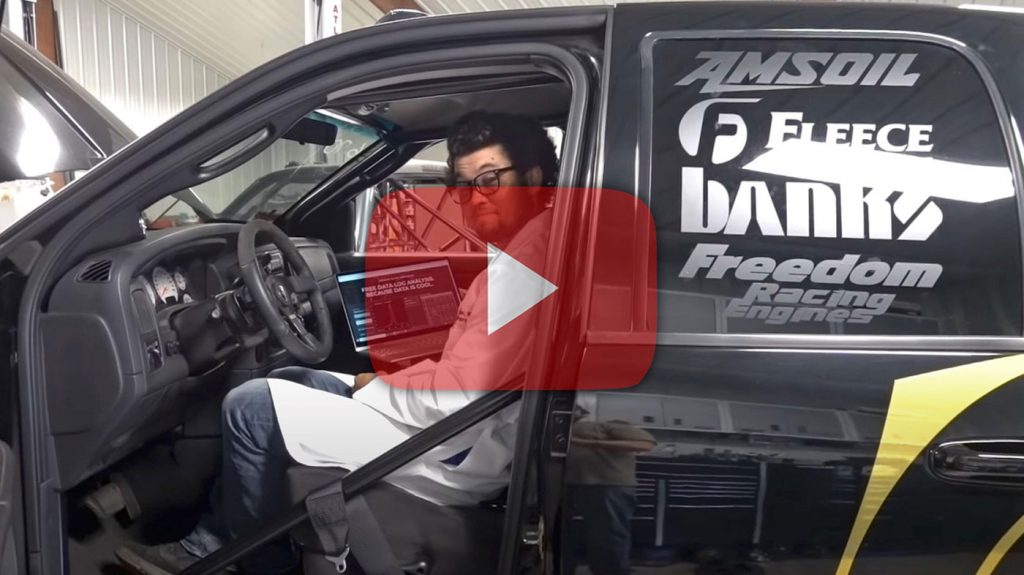 Greg Alberella sitting inside his Work Wrenchz truck acting as Fake "Gale Banks"