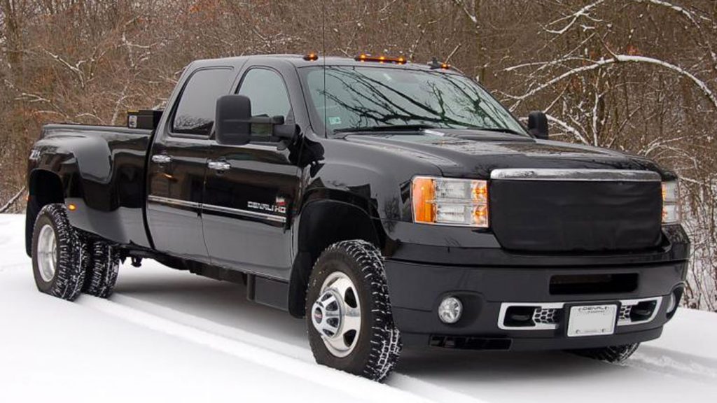 The 2012 GMC has no issues with power in the snow