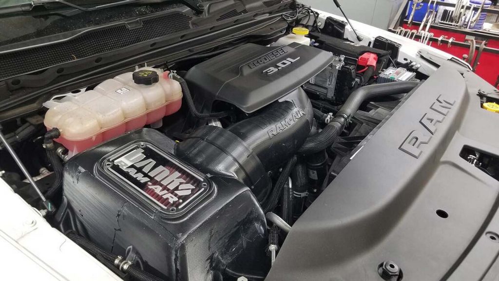 The Banks Ram-Air being fitted for 2019-2022 RAM 1500 3.0L EcoDiesel
