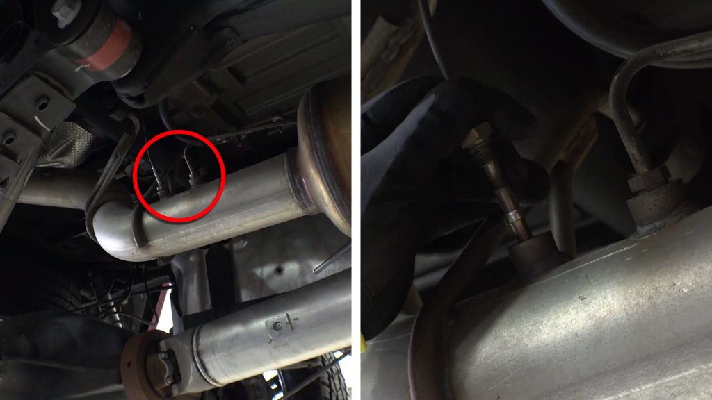Short beds have two DPF sensors that have to be removed before cutting.
