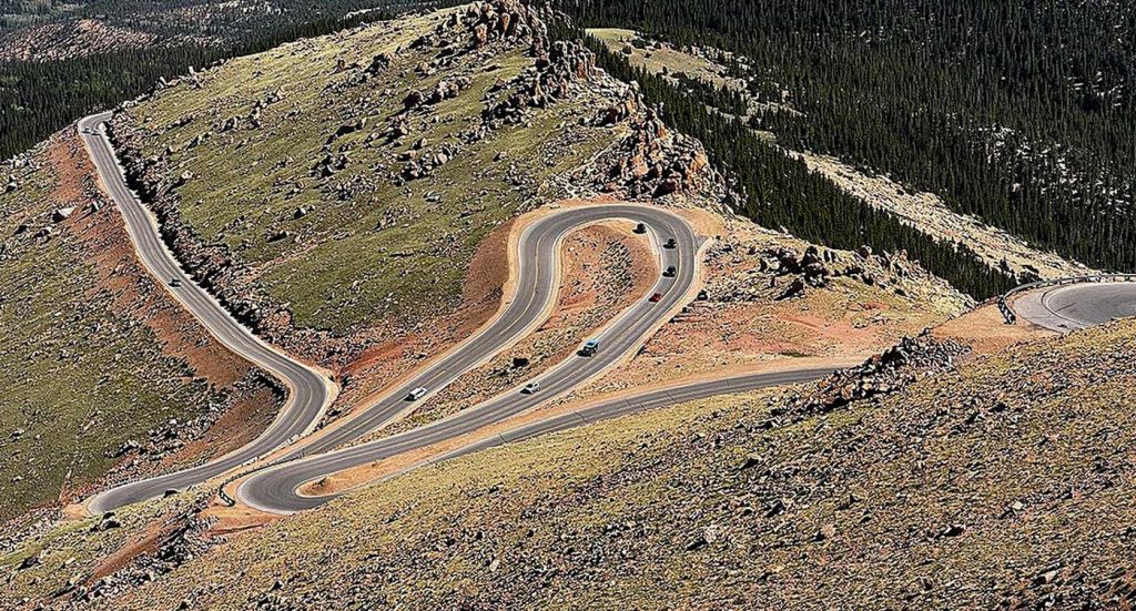 Racers make their way up Pikes Peak trying to break the diesel record at Pikes Peak. 