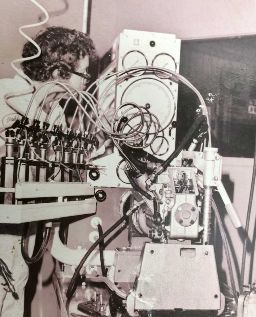Franklin Ostoich began the decade's tradition at Diesel Injection Service