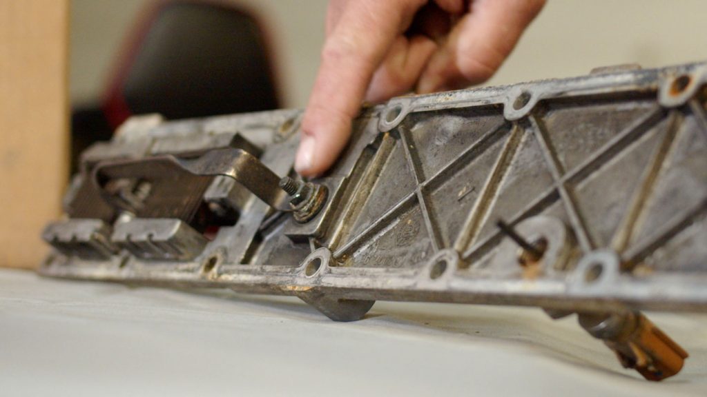Photo of a RAM 6.7L grid heater assembly with bolt intact. A P2609 trouble code can indicate the failure of this part.