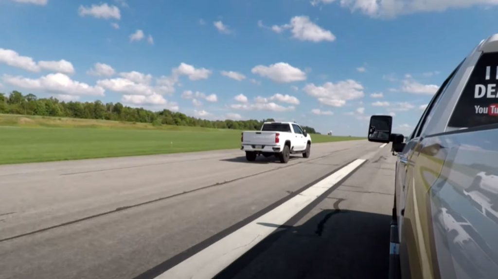 The Banks Duramax leaves the stock Duramax behind