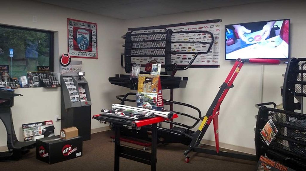 The showroom at KT Performance