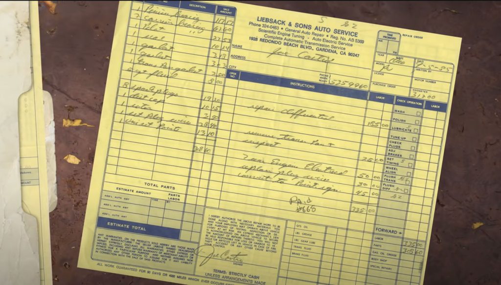 Jay details all the original maintenance receipts for the Chevy C20 on this episode of Banks Built
