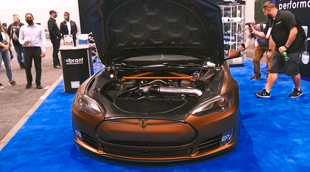 Gale is thrilled to see the V8 Tesla