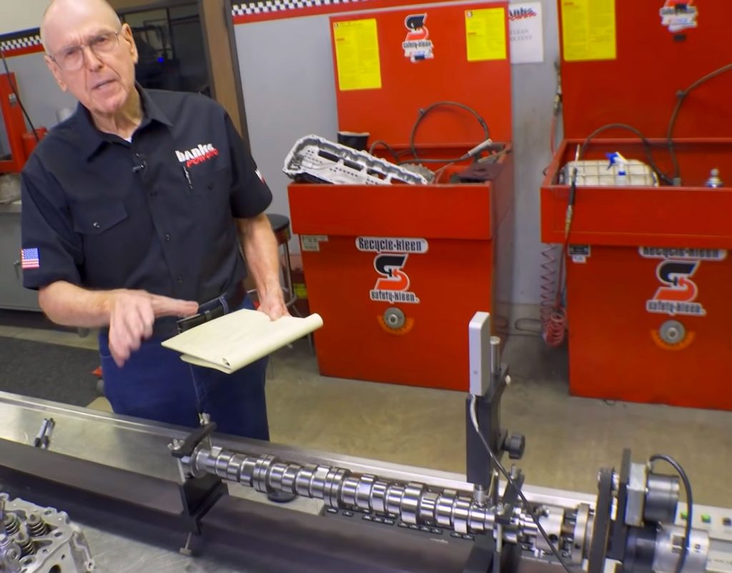 The Cam Pro Plus from Audie Technology to measure the camshaft.