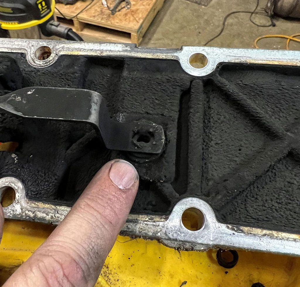 Missing bolt causes close call