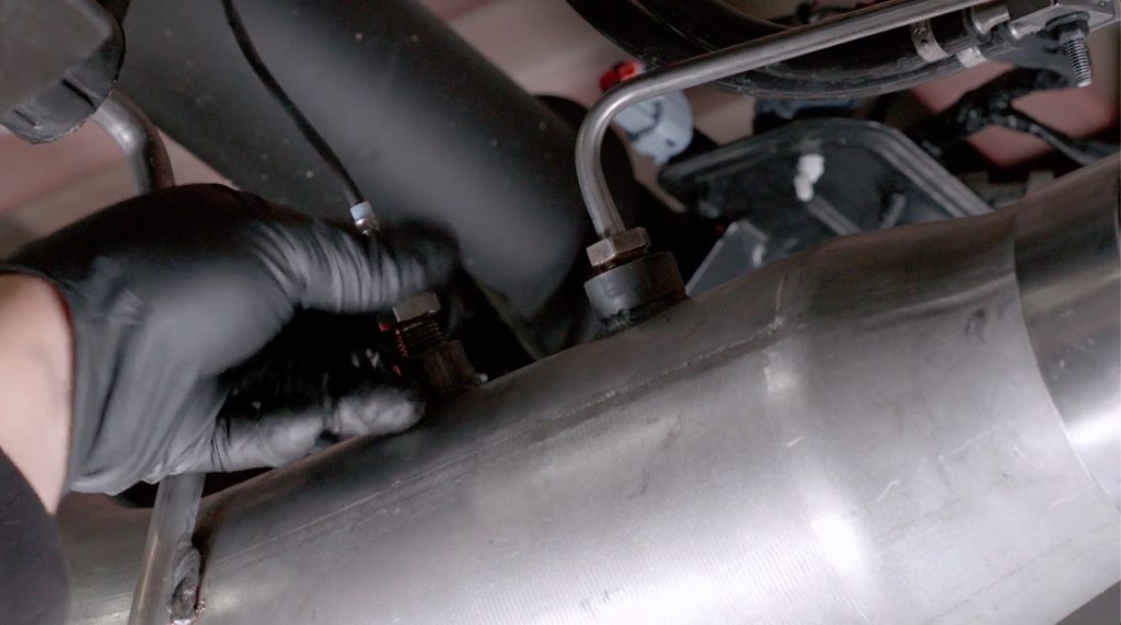 Short bed models, reinstall the DPF sensors.