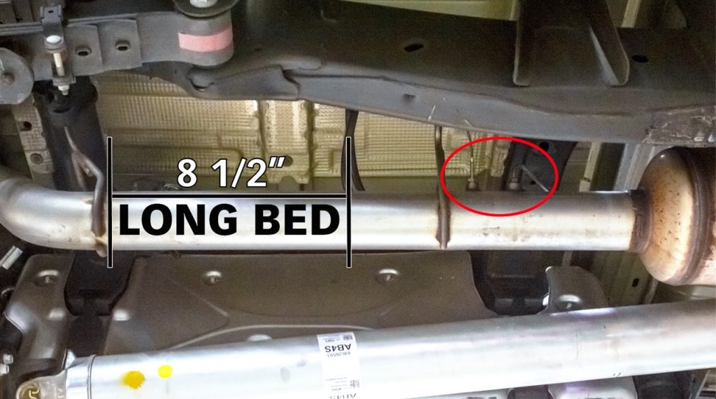 Long beds also cut 8.5 inches from the rear hanger.