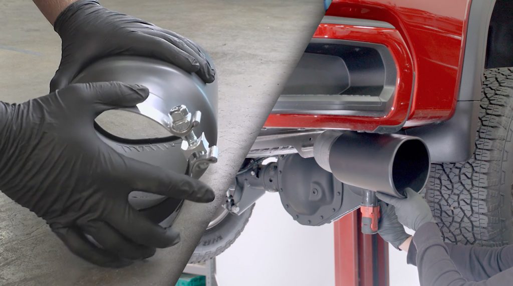Install the SideKick tip with a 5 inch clamp.