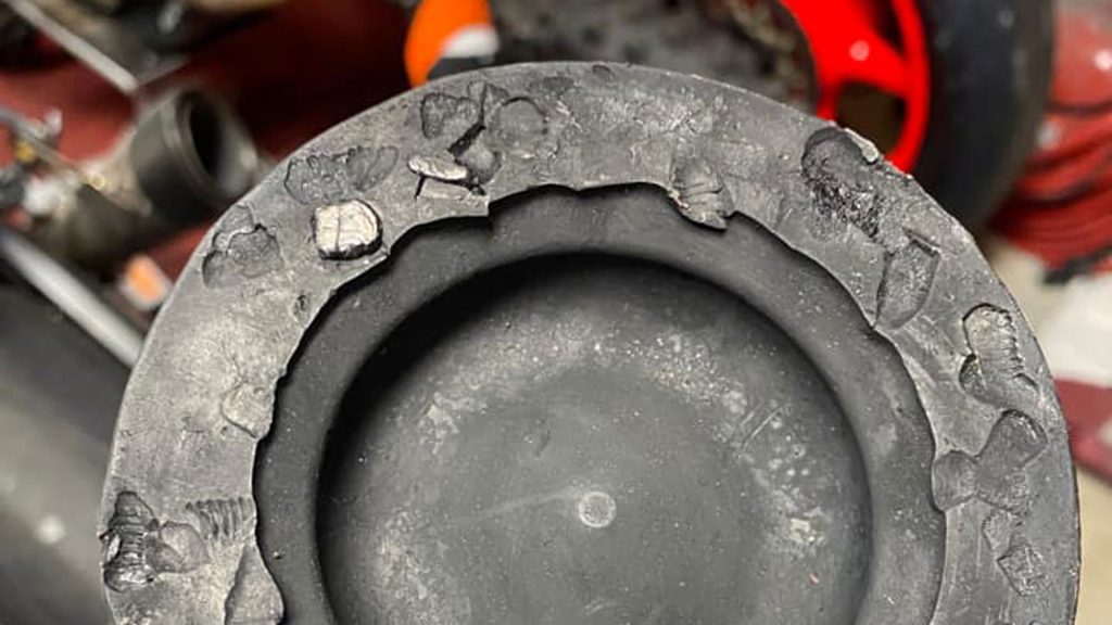 a piston after the bolt ended up in cylinder #6
