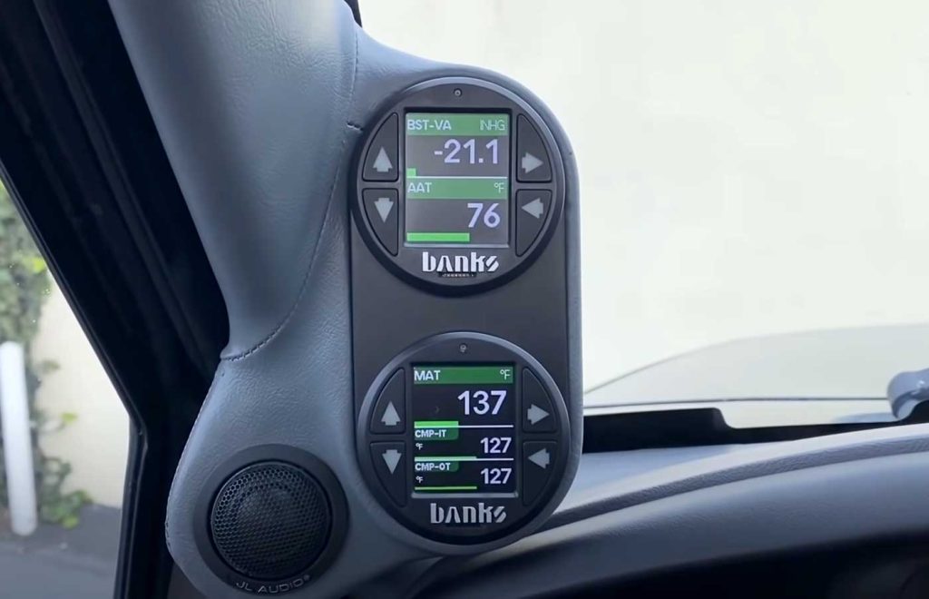 The CarCast Podcast host has the Banks iDash installed in his Ford Lightning.