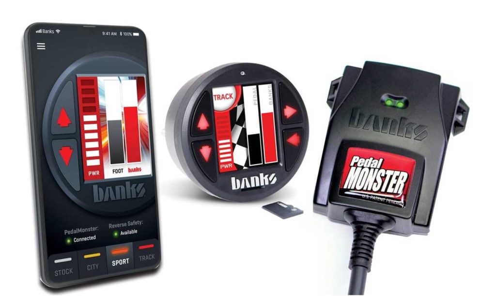 The PedalMonster and iDash DataMonster that went into the 2014 Ford F-150 FX4
