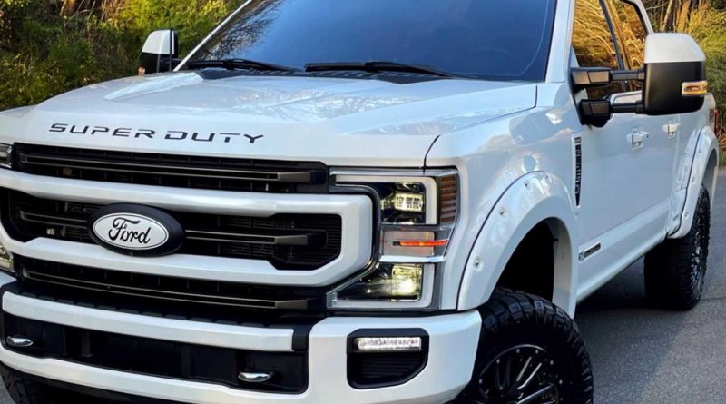 Exterior of JT's 2021 Ford F-250 that got some Ford Performance from Banks