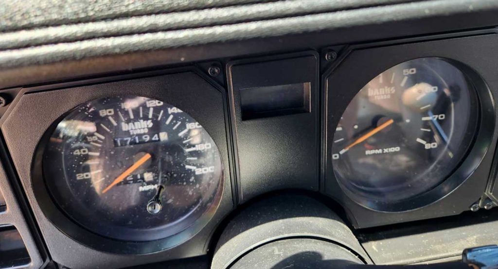 The Banks gauges inside the rare Firebird