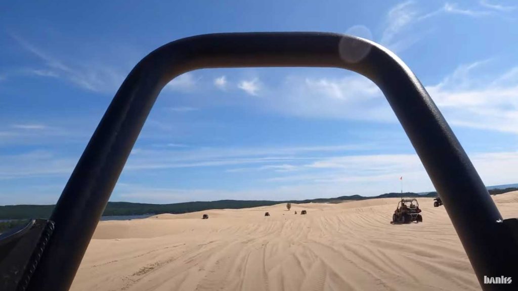 The 2021 Jeep Gladiator out on the dunes