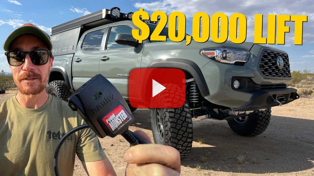 A 2023 Tacoma gets a Banks PedalMonster.