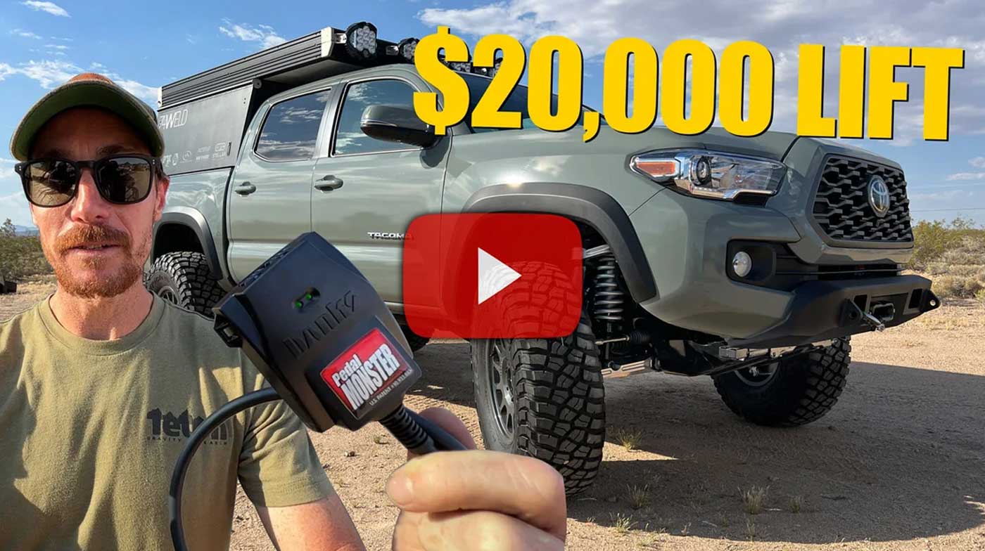 A 2023 Tacoma gets a Banks PedalMonster.