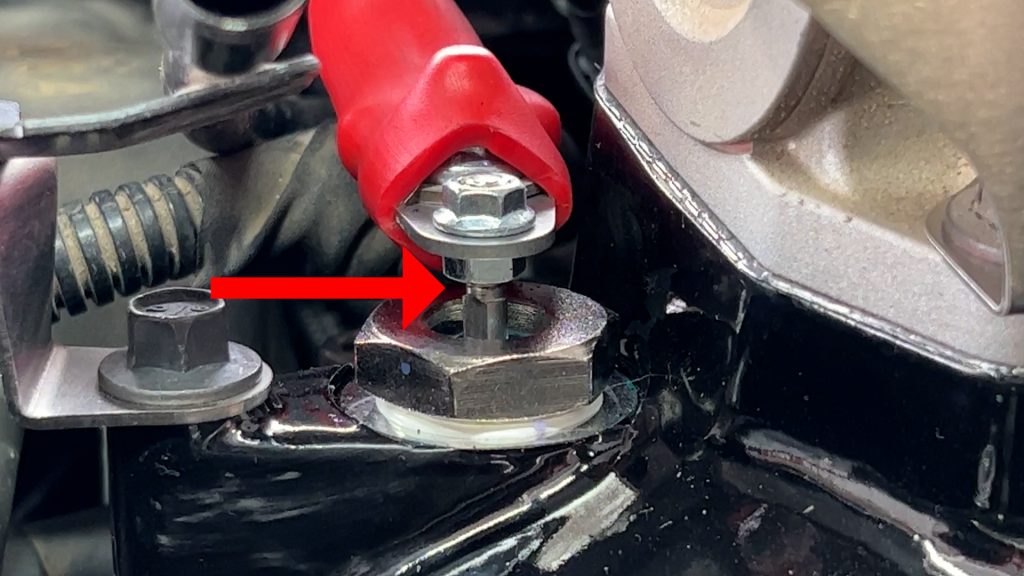 Be sure there's gap on stud