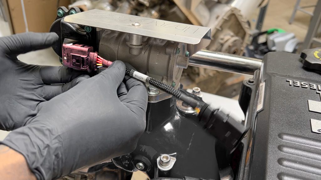 View of the 2019+ Rear Harness