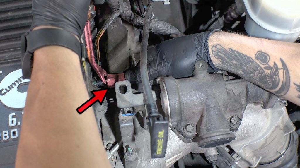 Remove forward PCV Hose