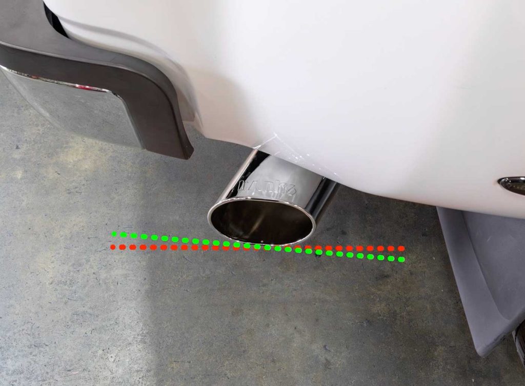 Additionally, the tip should be canted back a hair, and the opening should NOT be parallel to the truck body.