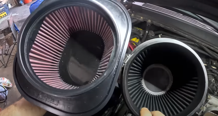 hot air intake setup causing power loss