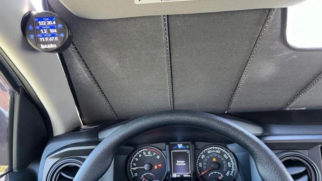 Banks iDash with Stealth Pod Mount in Toyota Tacoma
