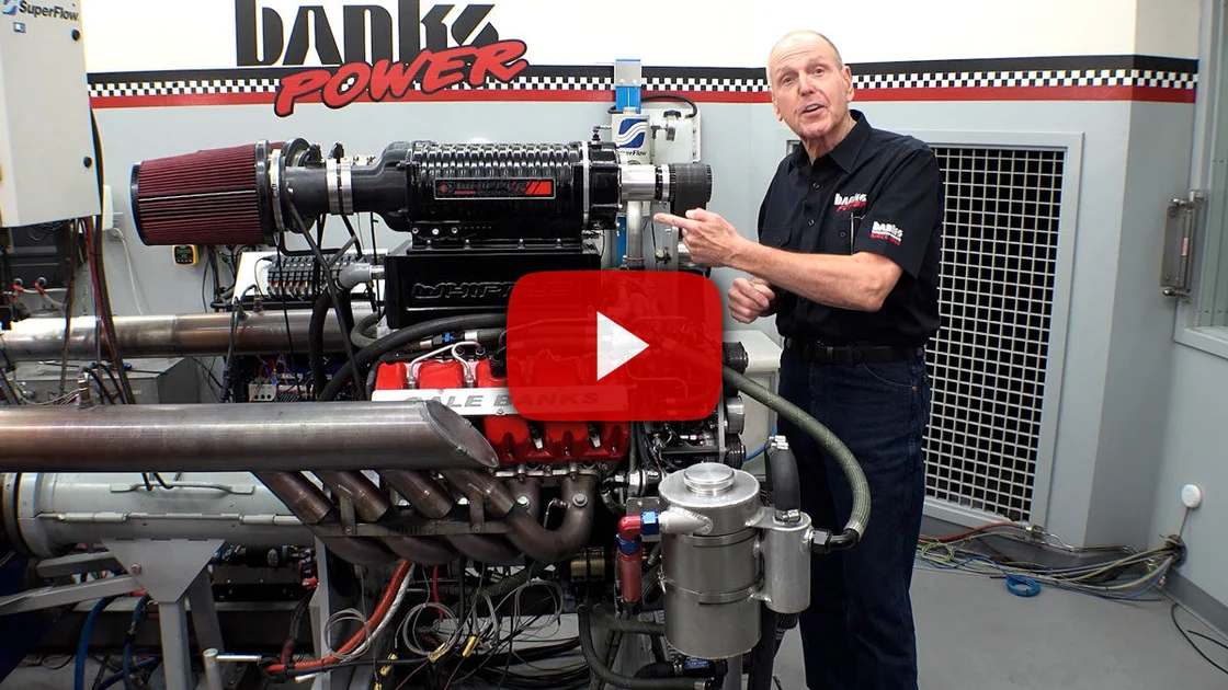 Supercharged Duramax engine on the dyno