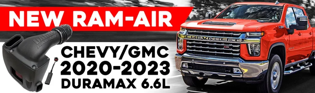Banks Ram-Air Intake installed on Duramax 6.6L engine