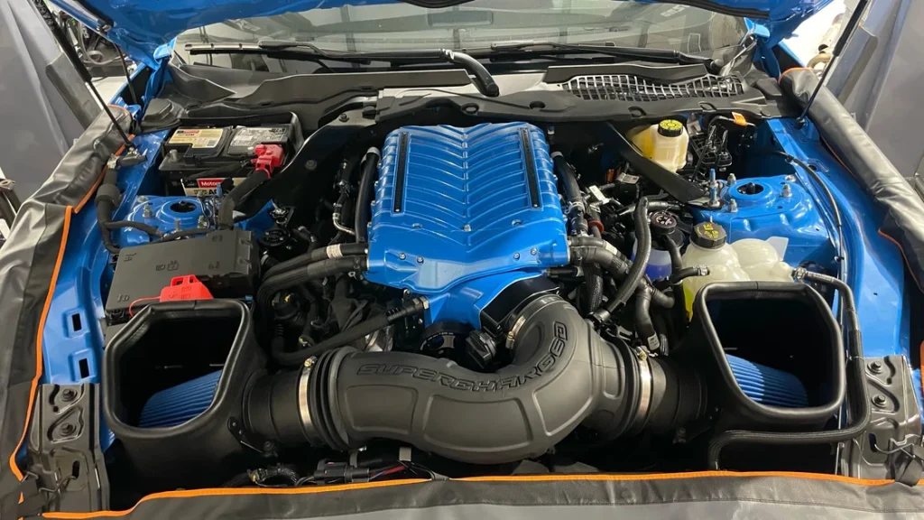 iDash DataMonster installed in a 2024 Mustang Darkhorse with Whipple supercharger