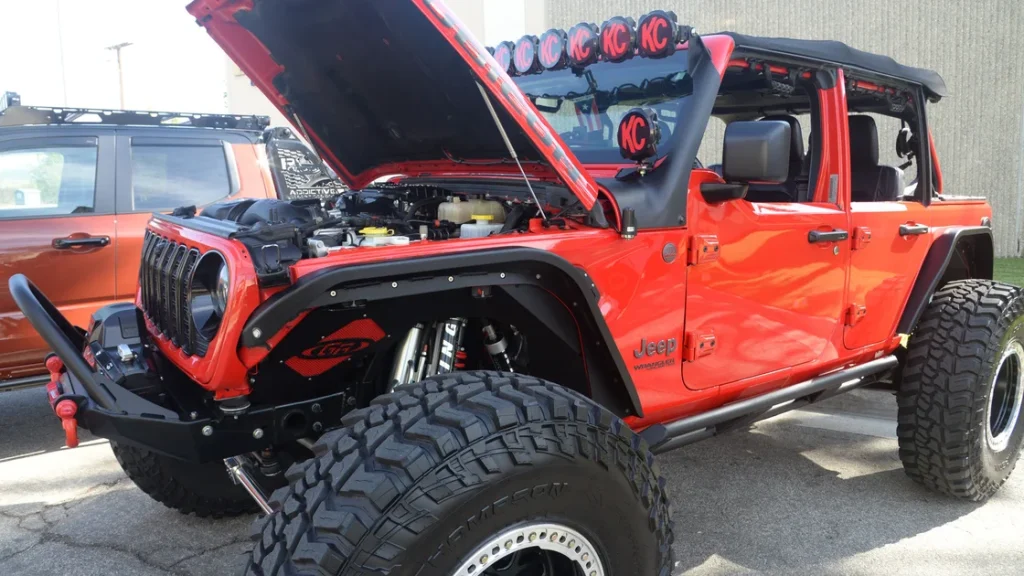 Lifted trucks at Banks family day