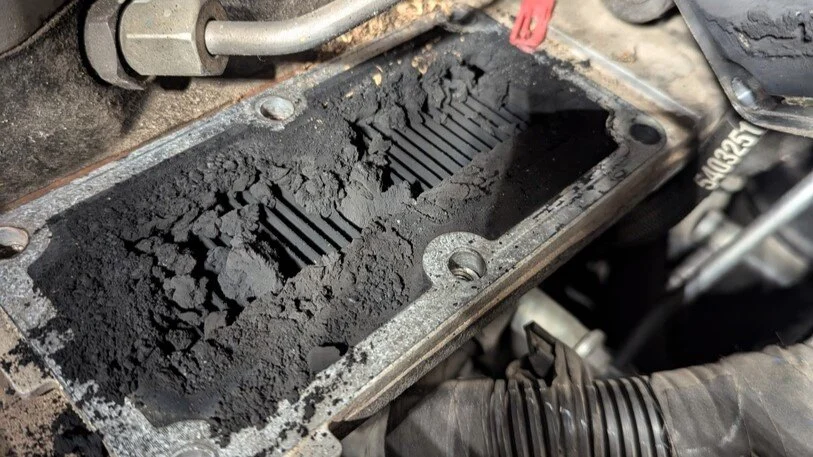 Clogged grid heater replacement