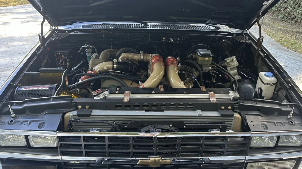 1989 Chevy Blazer equipped with compound turbo system
