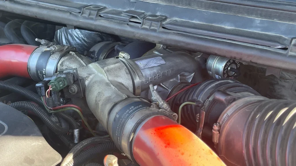 Banks Power turbo upgrade installed on 7.3L Power Stroke engine