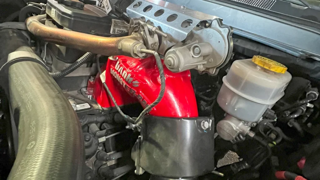 Monster-Ram intake elbow installation