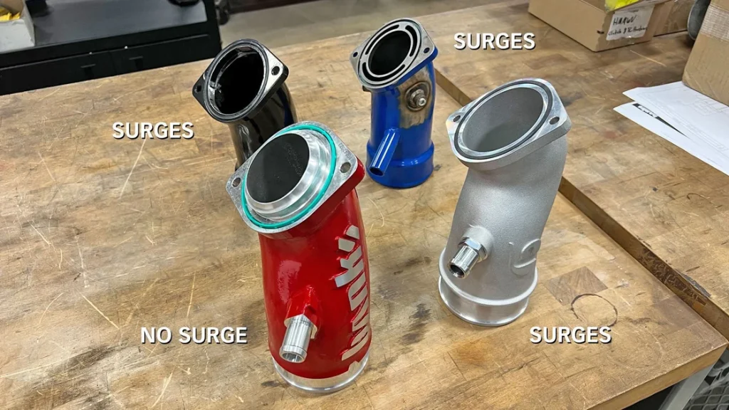 Diesel engine turbo surge breakdo