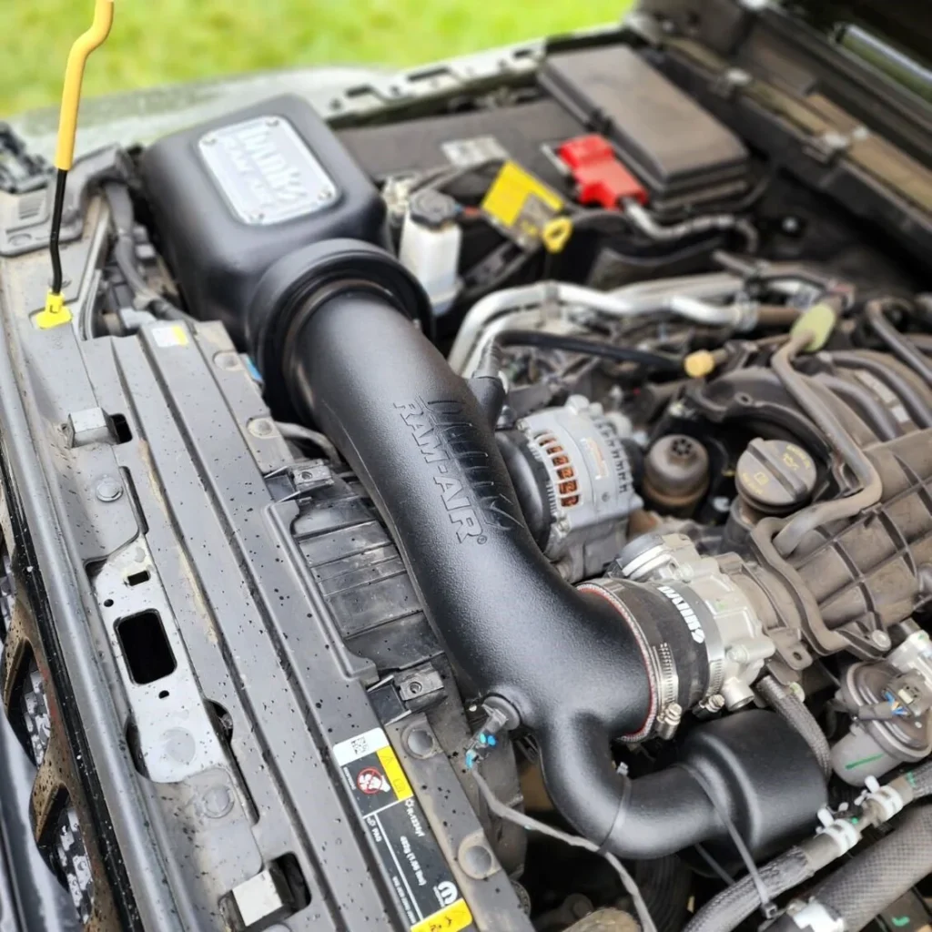 The Banks Ram-Air Intake system installed in the Jeep Gladiator.