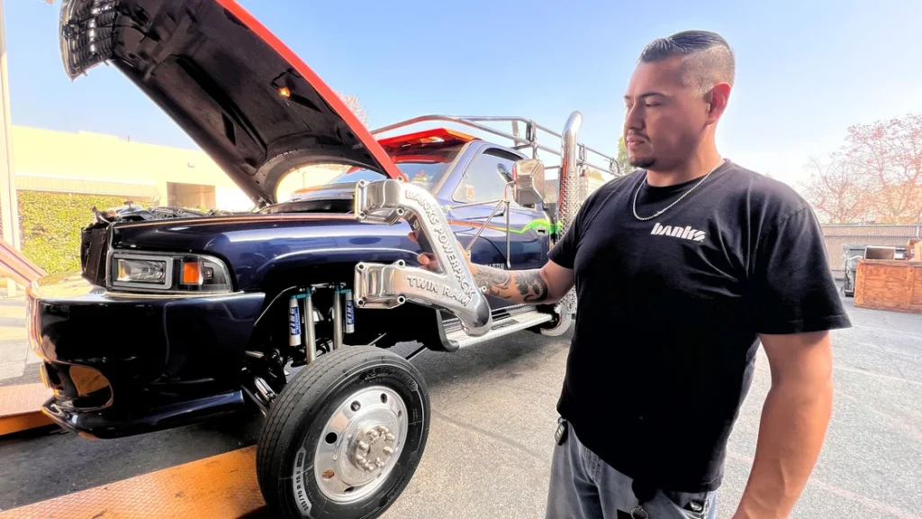 Ted Soares's 1994 Dodge RAM Cummins work truck.