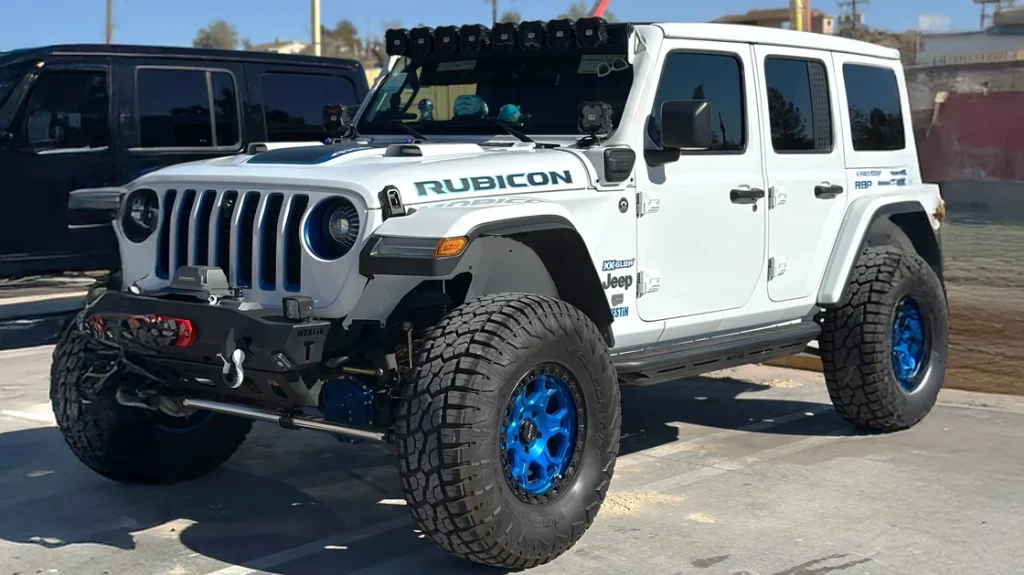 Jimmy Lee Moufarrej's three Jeeps: Gladiator, Wrangler 4Xe, and Wrangler 392 Hemi.