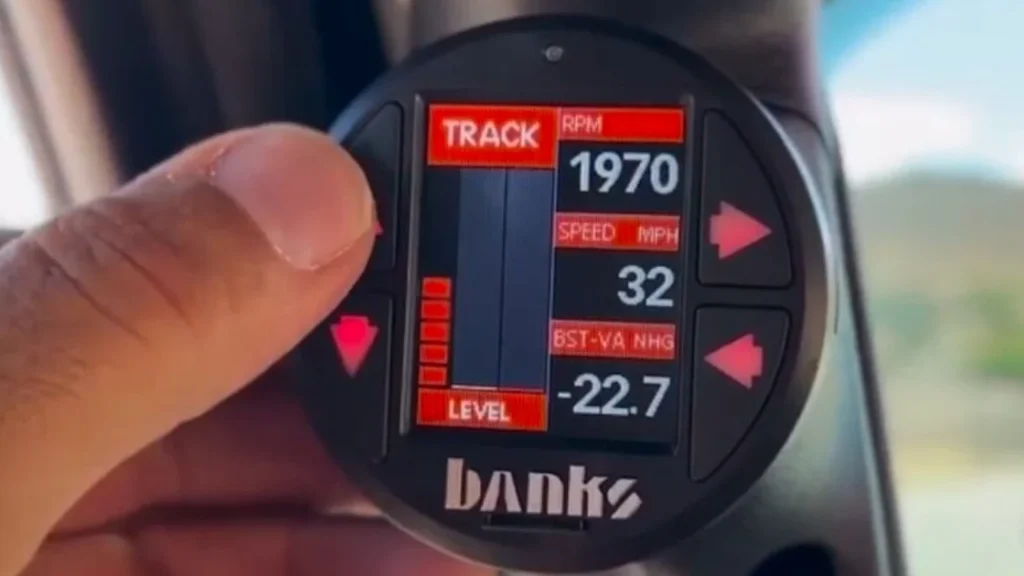 Close-up of the Banks PedalMonster controller.